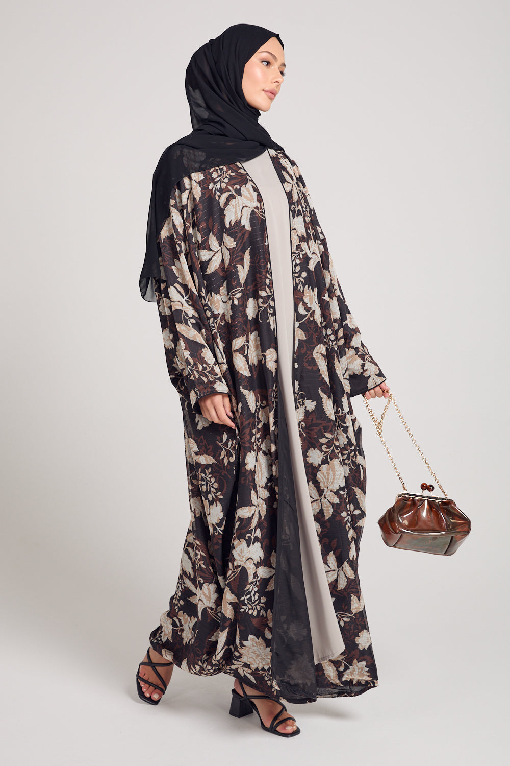 Mahogany Floral Bisht - LIMITED EDITION
