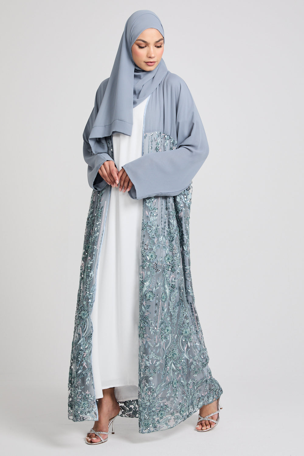 Luxury Ocean Breeze Floral Lace Kimono - LIMITED EDITION