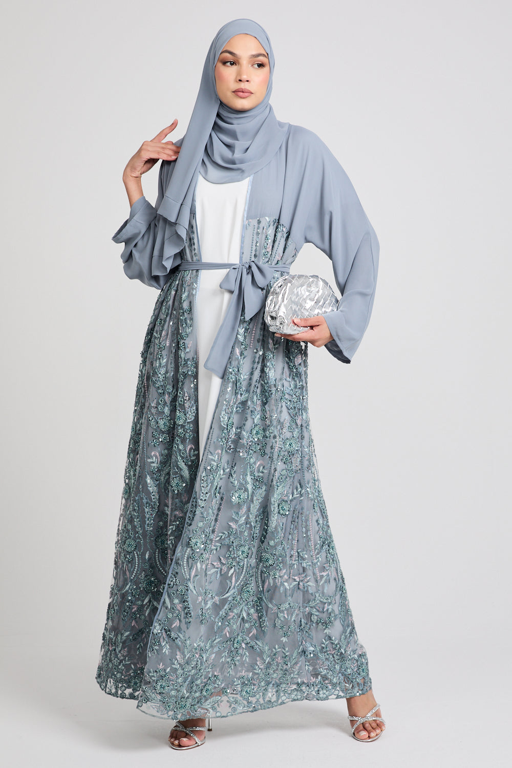 Luxury Ocean Breeze Floral Lace Kimono - LIMITED EDITION