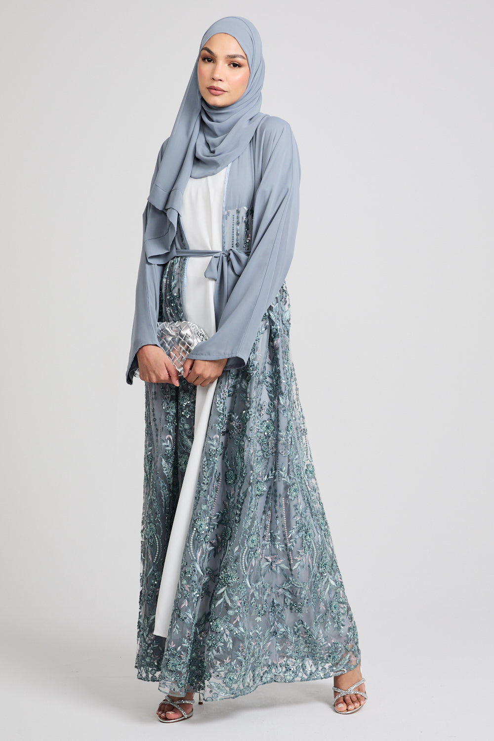 Luxury Ocean Breeze Floral Lace Kimono - LIMITED EDITION