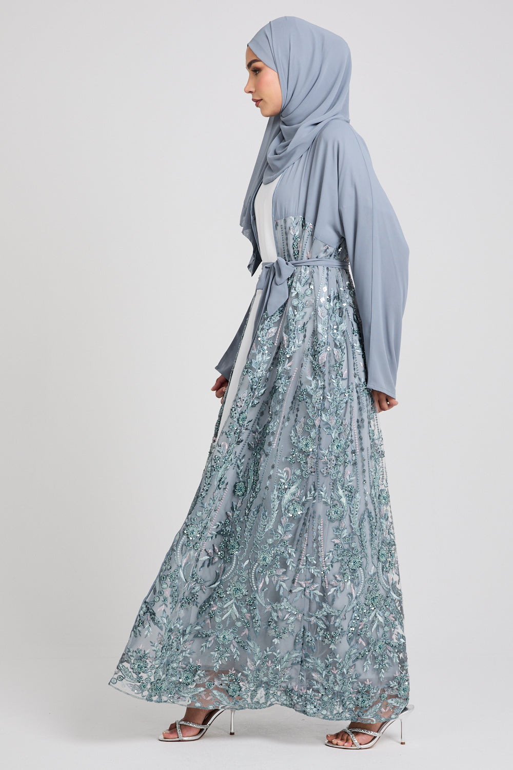 Luxury Ocean Breeze Floral Lace Kimono - LIMITED EDITION
