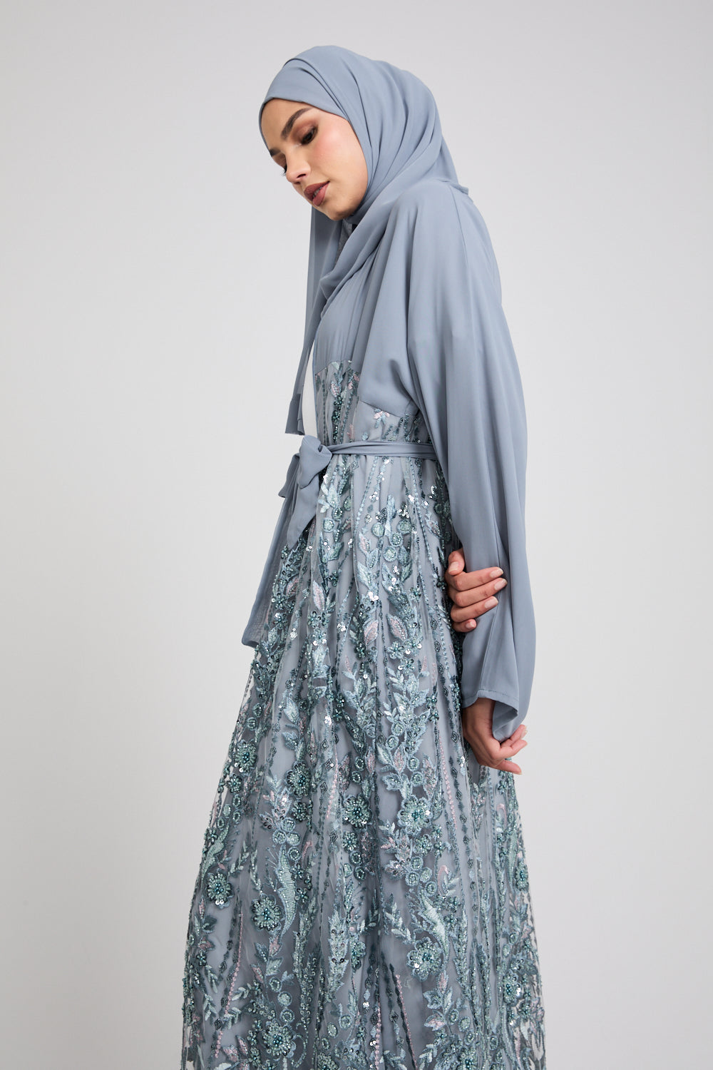 Luxury Ocean Breeze Floral Lace Kimono - LIMITED EDITION