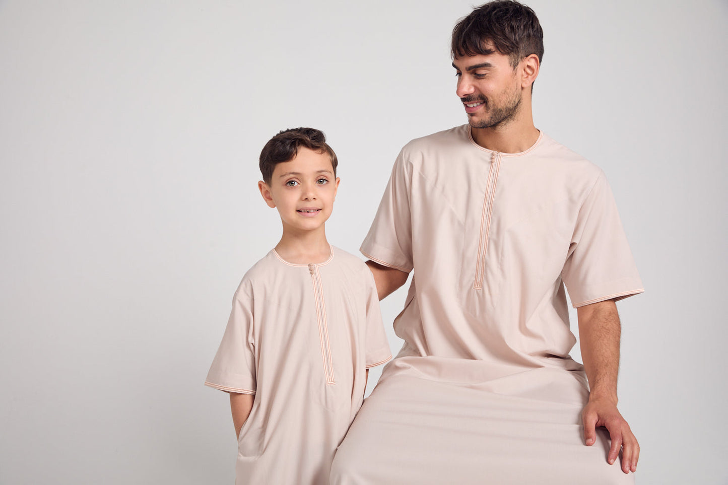 ثوب إماراتي فاخر بأكمام قصيرة - أركتيك آيس